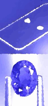 画像: サファイア（Sapphire、蒼玉【そうぎょく】）ホワイトサファイアで造ったカートリッジ専用プレシャスヘッド　